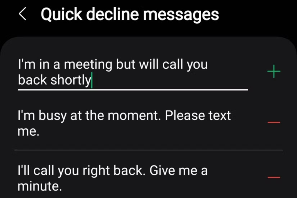 How to Change the "Respond With Text" Message